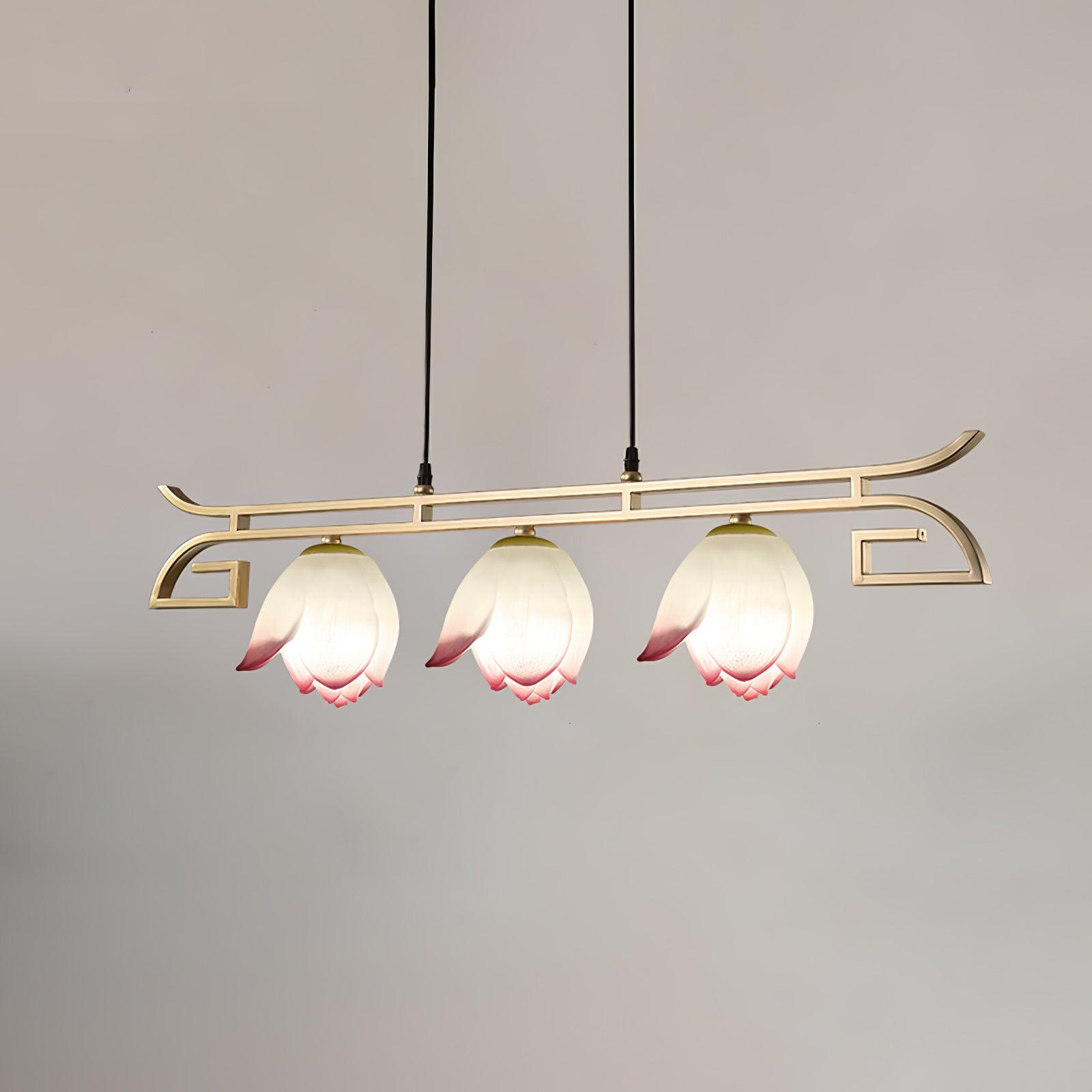 Lotus Lustre oriental en résine - Neutralighting
