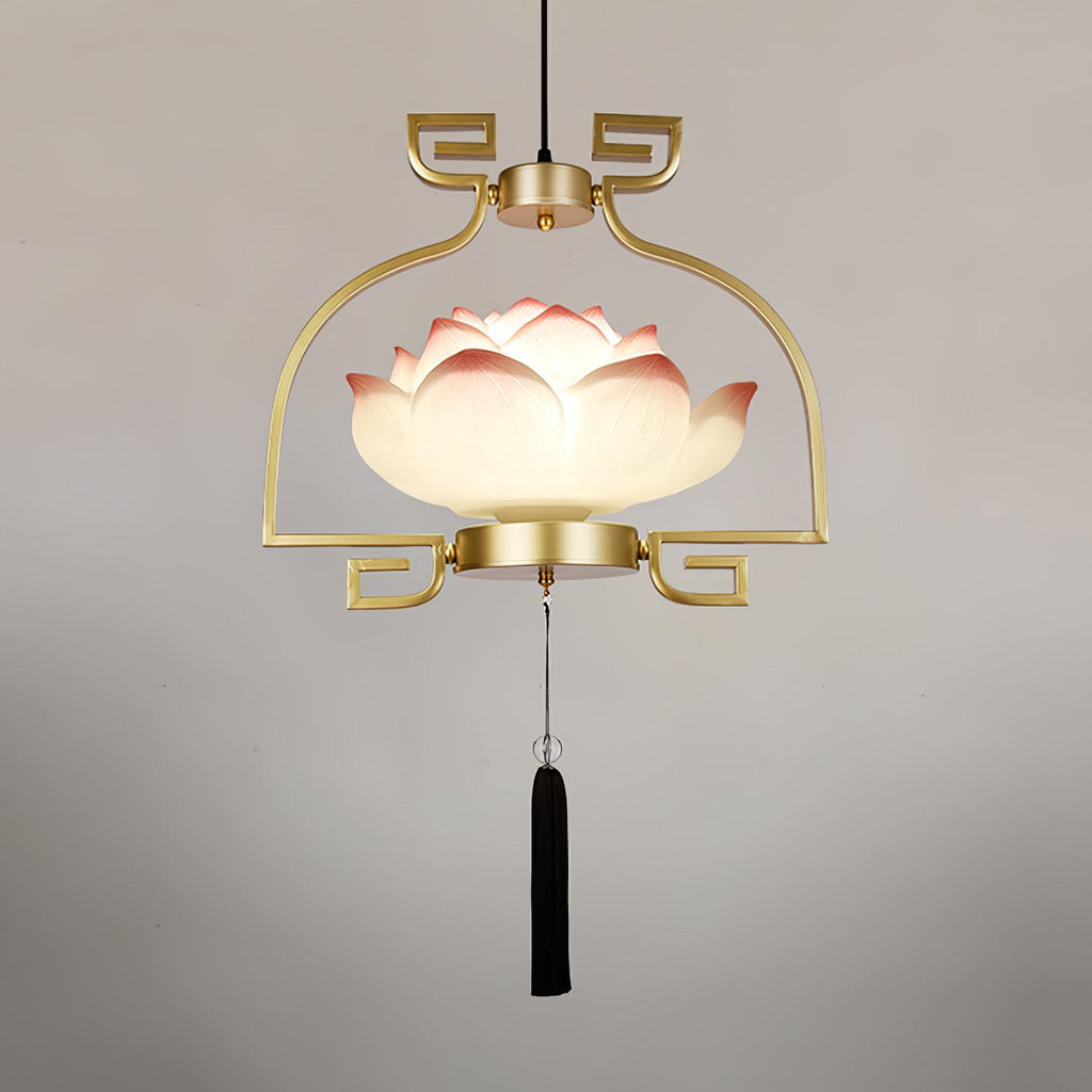 Lotus Lustre oriental en résine - Neutralighting