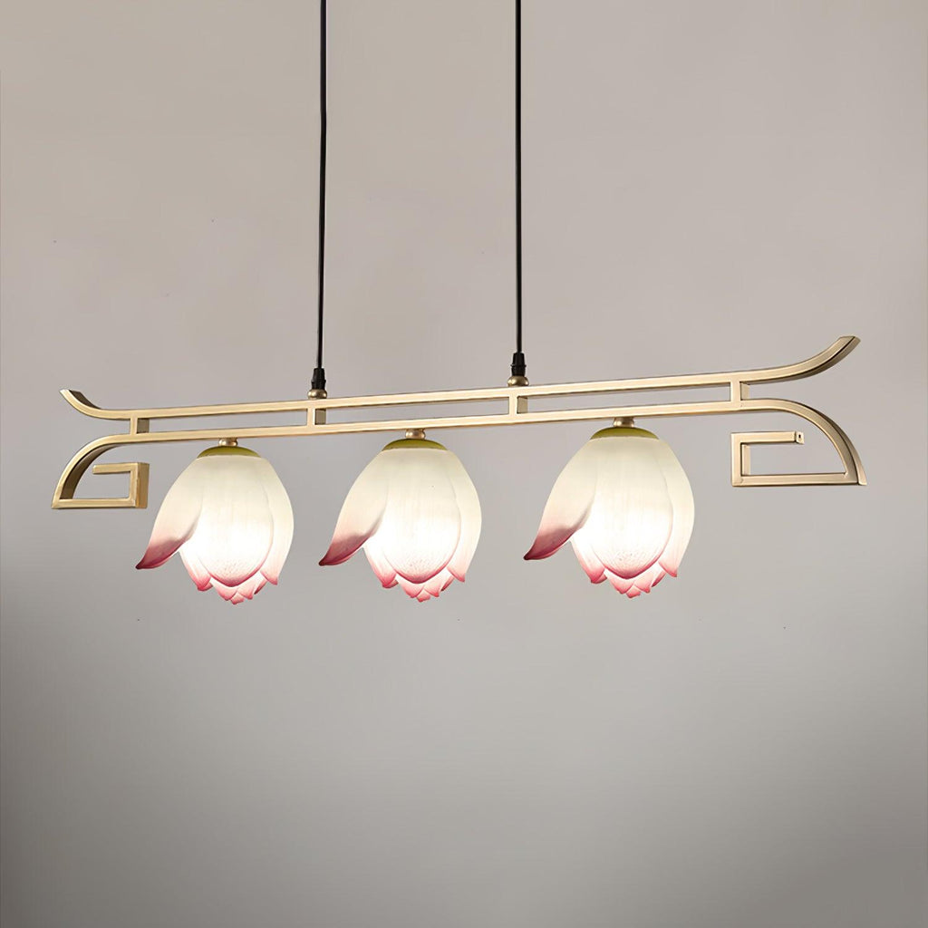 Lotus Lustre oriental en résine - Neutralighting