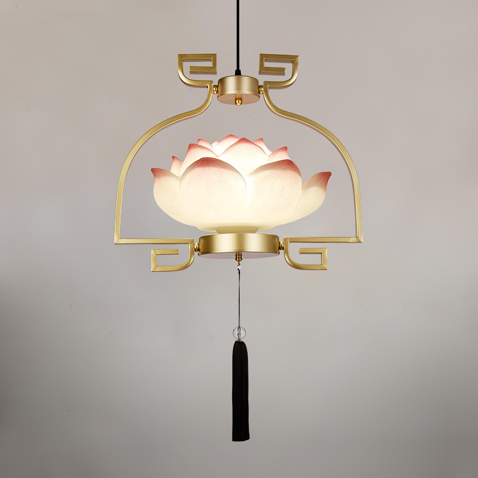 Lotus Lustre oriental en résine - Neutralighting