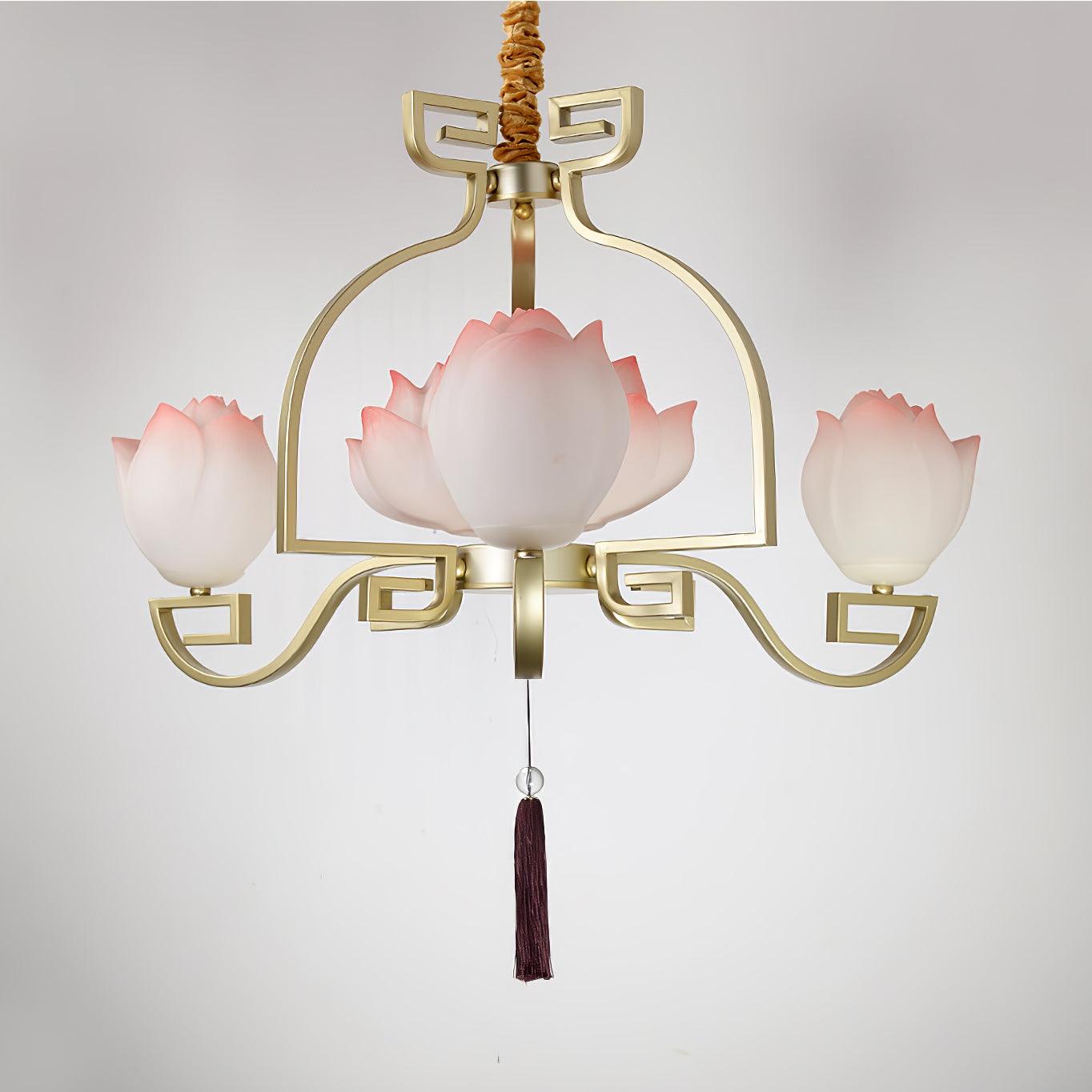 Lotus Lustre oriental en résine - Neutralighting
