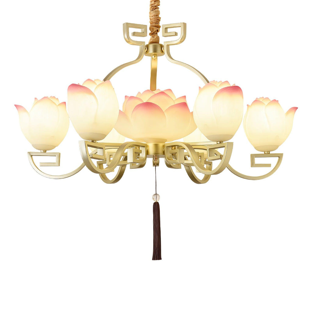 Lotus Lustre oriental en résine - Neutralighting