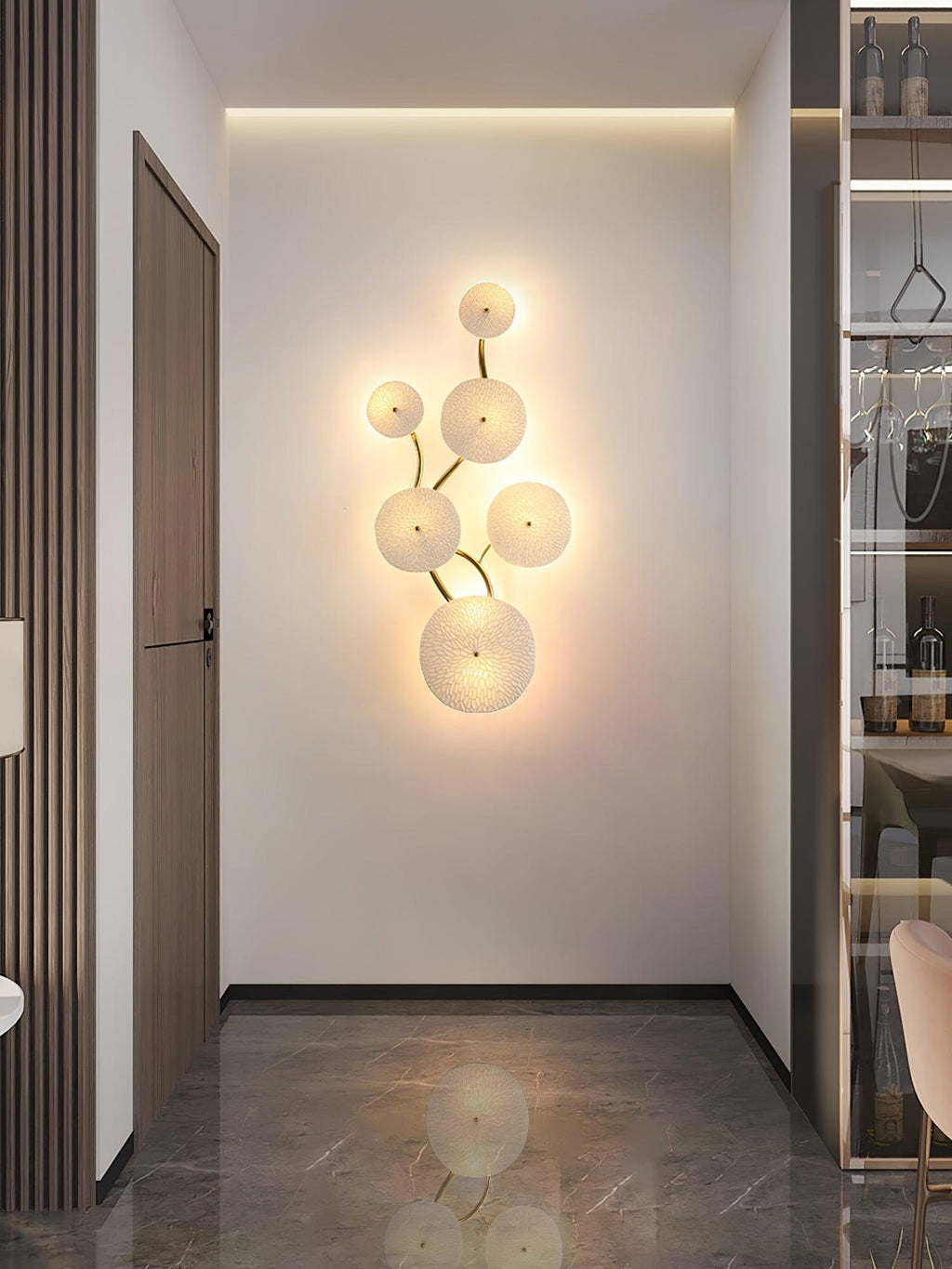 Jesse Applique Murale Pétales d'Art Nordic Élégante - Neutralighting