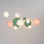 Lustra Chandelier Pendante 7 Lumières Rose Blanc - Neutralighting