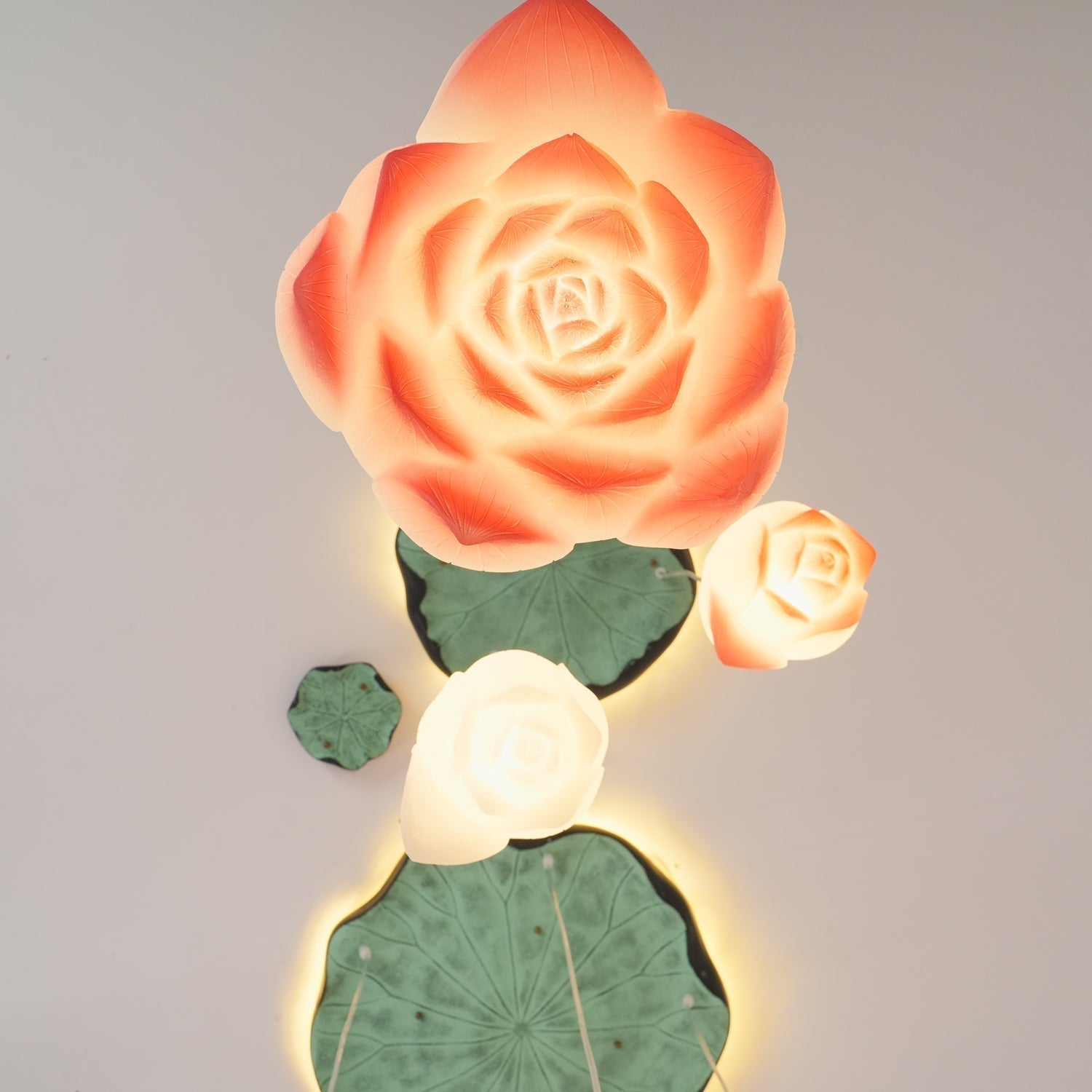 Lustra Chandelier Pendante 7 Lumières Rose Blanc - Neutralighting