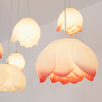 Lustra Chandelier Pendante 7 Lumières Rose Blanc - Neutralighting