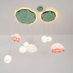 Lustra Chandelier Pendante 7 Lumières Rose Blanc - Neutralighting