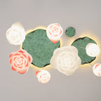 Lustra Chandelier Pendante 7 Lumières Rose Blanc - Neutralighting