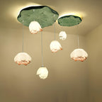 Lustra Chandelier Pendante 7 Lumières Rose Blanc - Neutralighting