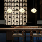 Lustra Chandelier Pendante 7 Lumières Rose Blanc - Neutralighting