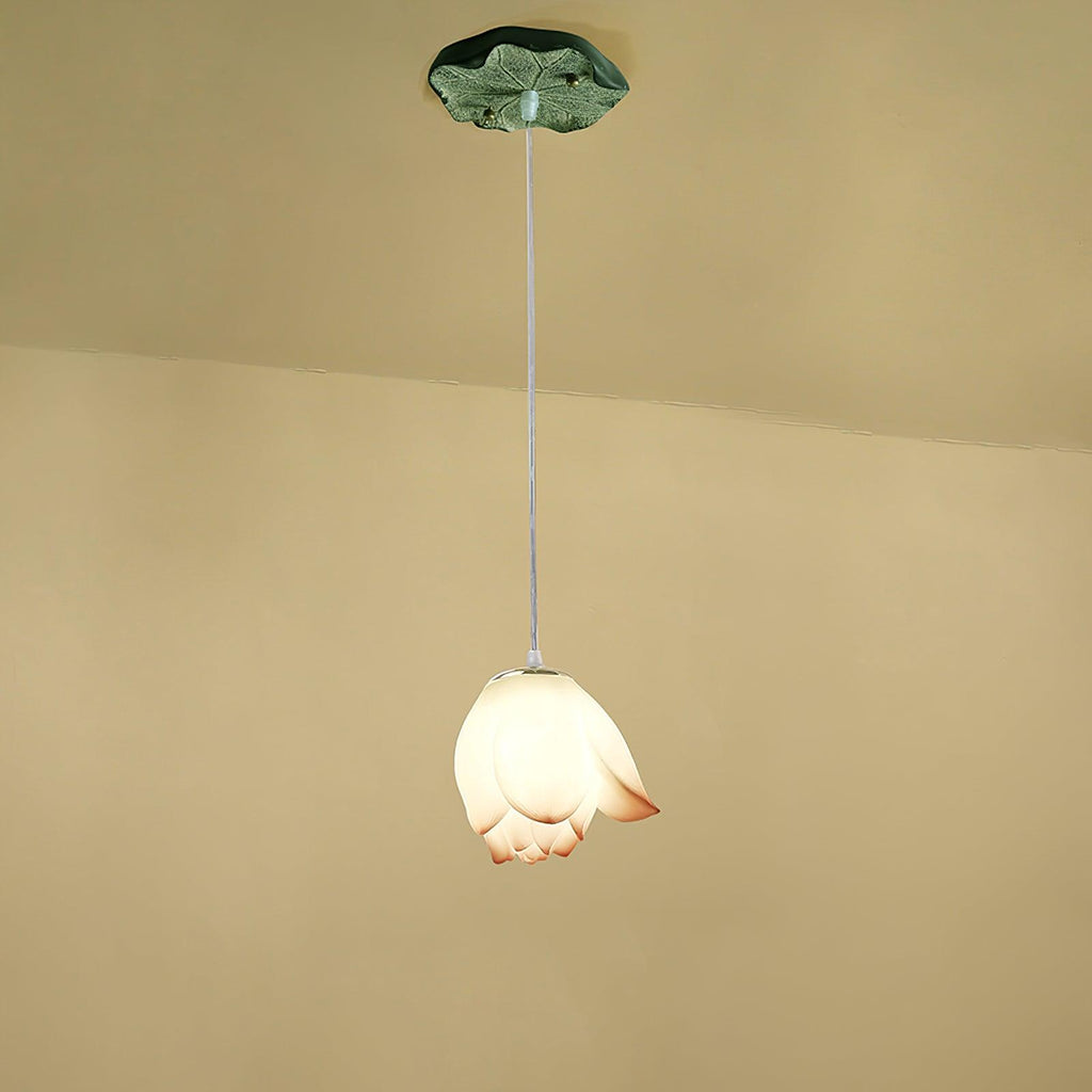 Lustra Chandelier Pendante 7 Lumières Rose Blanc - Neutralighting