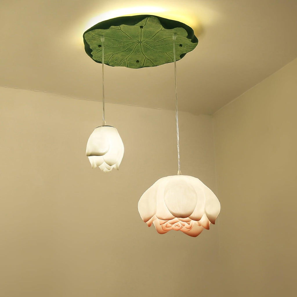 Lustra Chandelier Pendante 7 Lumières Rose Blanc - Neutralighting