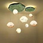 Lustra Chandelier Pendante 7 Lumières Rose Blanc - Neutralighting