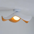 Solara Plafonnier Feuille de Lotus avec finition bois et blanc - Neutralighting