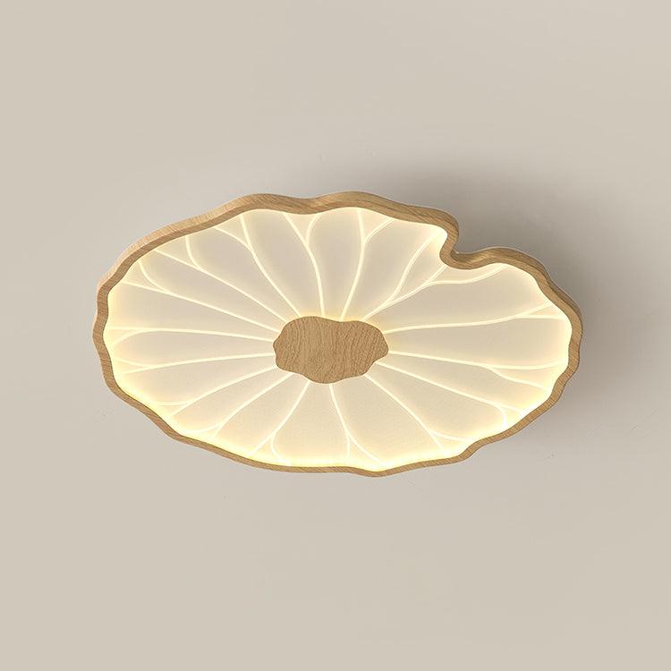 Solara Plafonnier Feuille de Lotus avec Finition Bois - Neutralighting