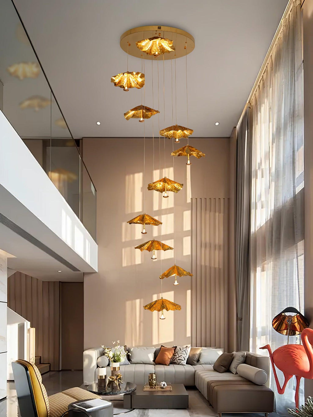 Fluttergold Lustre Métal Moderne - Neutralighting