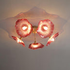 Solara Plafonnier en Verre Feuille avec Laiton Élégant - Neutralighting