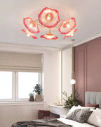 Solara Plafonnier en Verre Feuille avec Laiton Élégant - Neutralighting