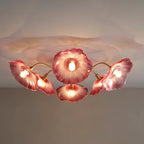 Solara Plafonnier en Verre Feuille avec Laiton Élégant - Neutralighting