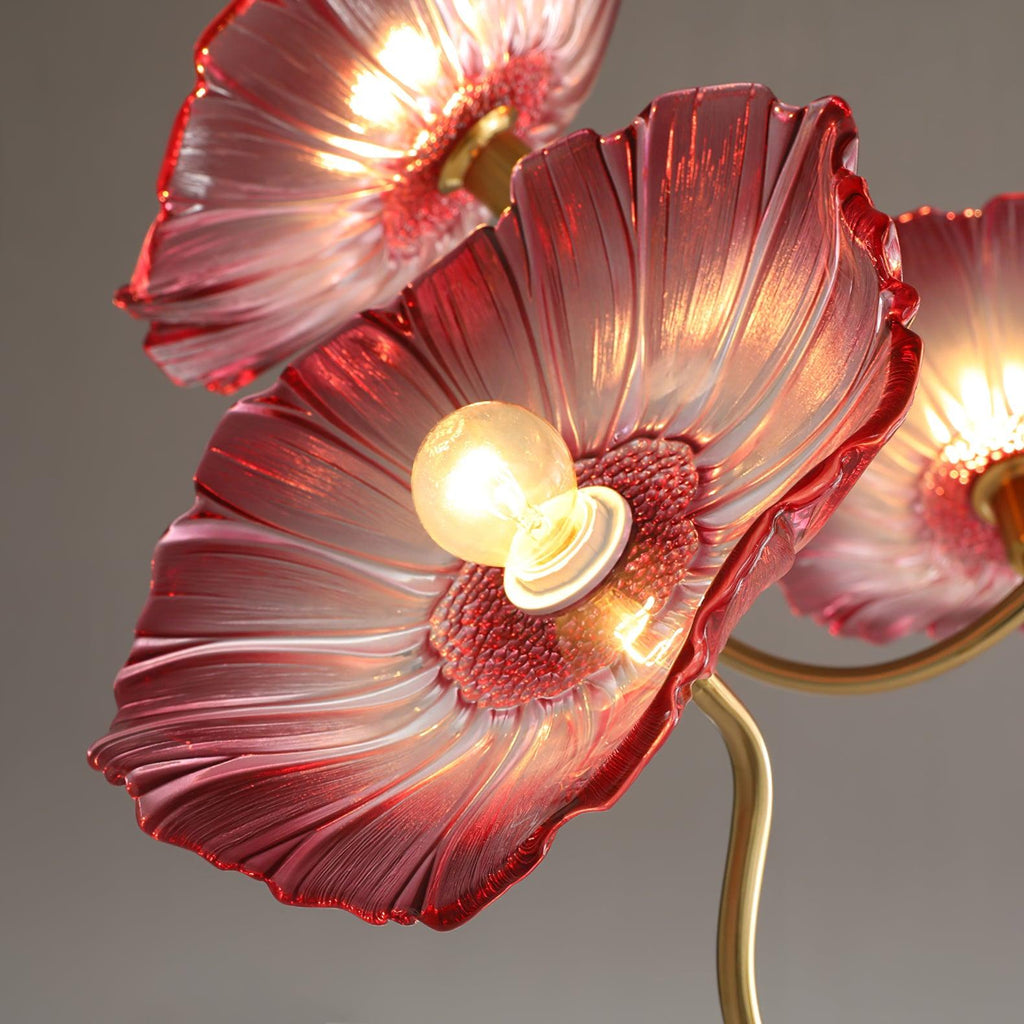 Lustra Chandelier Feuille de Lotus en Verre - Neutralighting