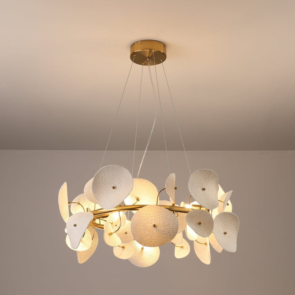 Virinira Lustre en céramique à pétales d'élégance moderne - Neutralighting