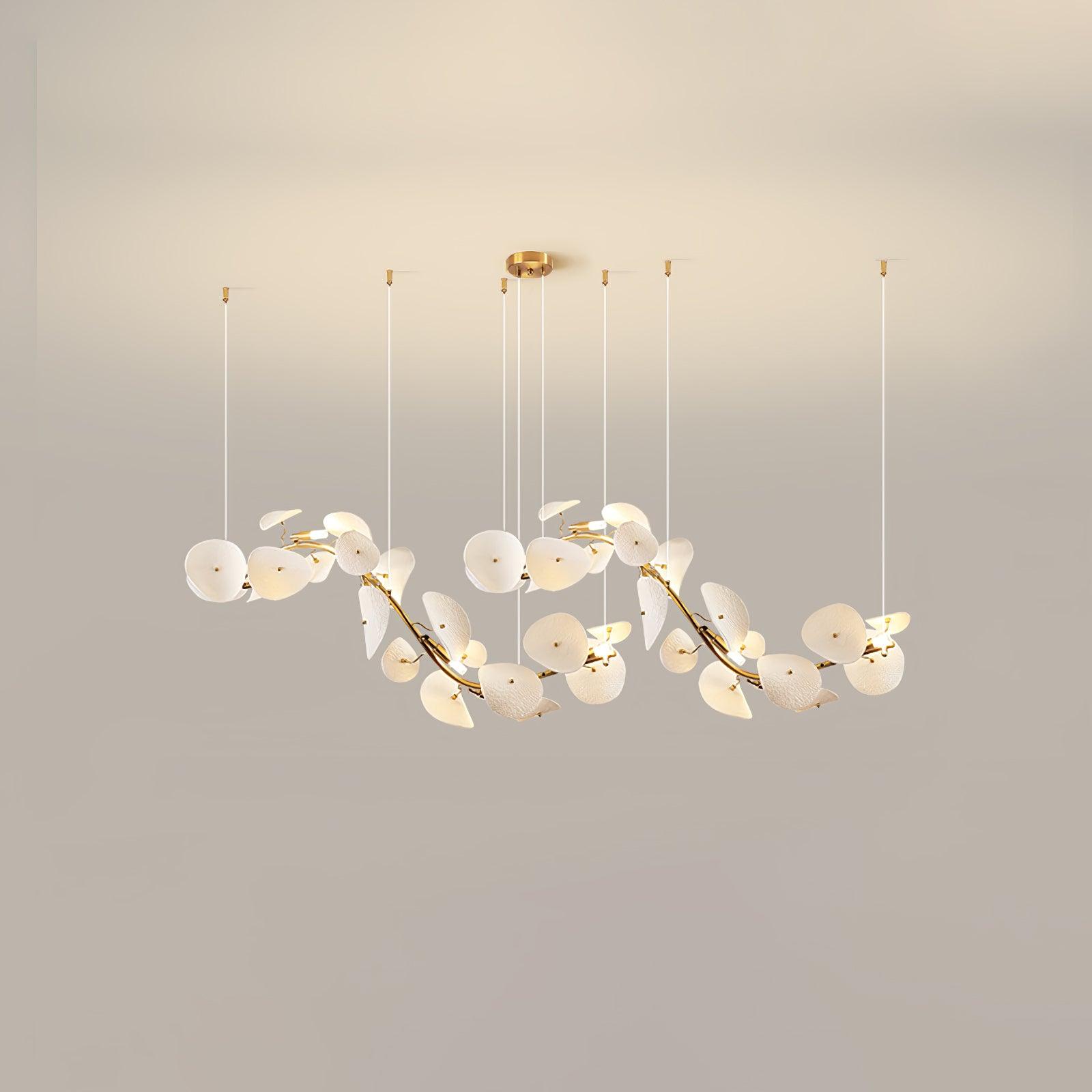 Virinira Lustre en céramique à pétales d'élégance moderne - Neutralighting
