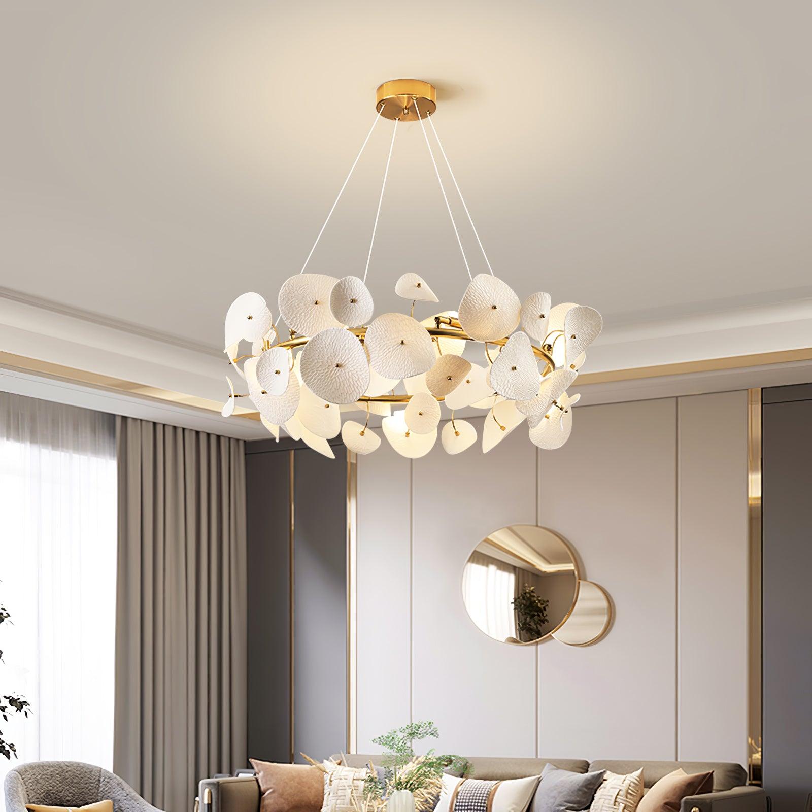 Virinira Lustre en céramique à pétales d'élégance moderne - Neutralighting