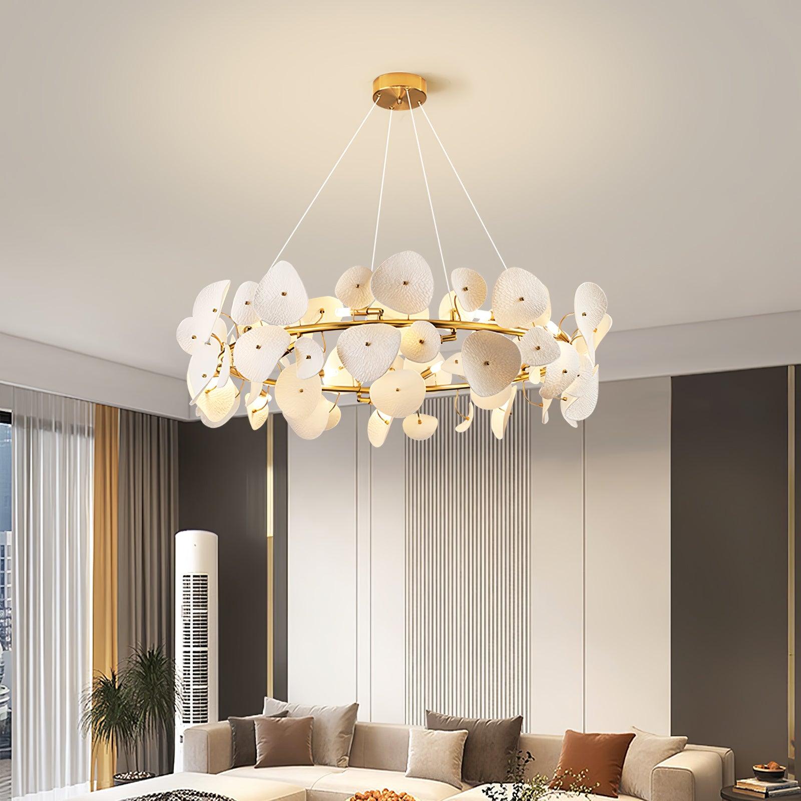 Virinira Lustre en céramique à pétales d'élégance moderne - Neutralighting