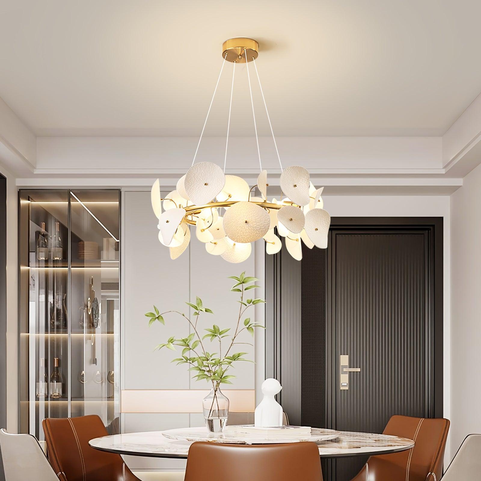 Virinira Lustre en céramique à pétales d'élégance moderne - Neutralighting