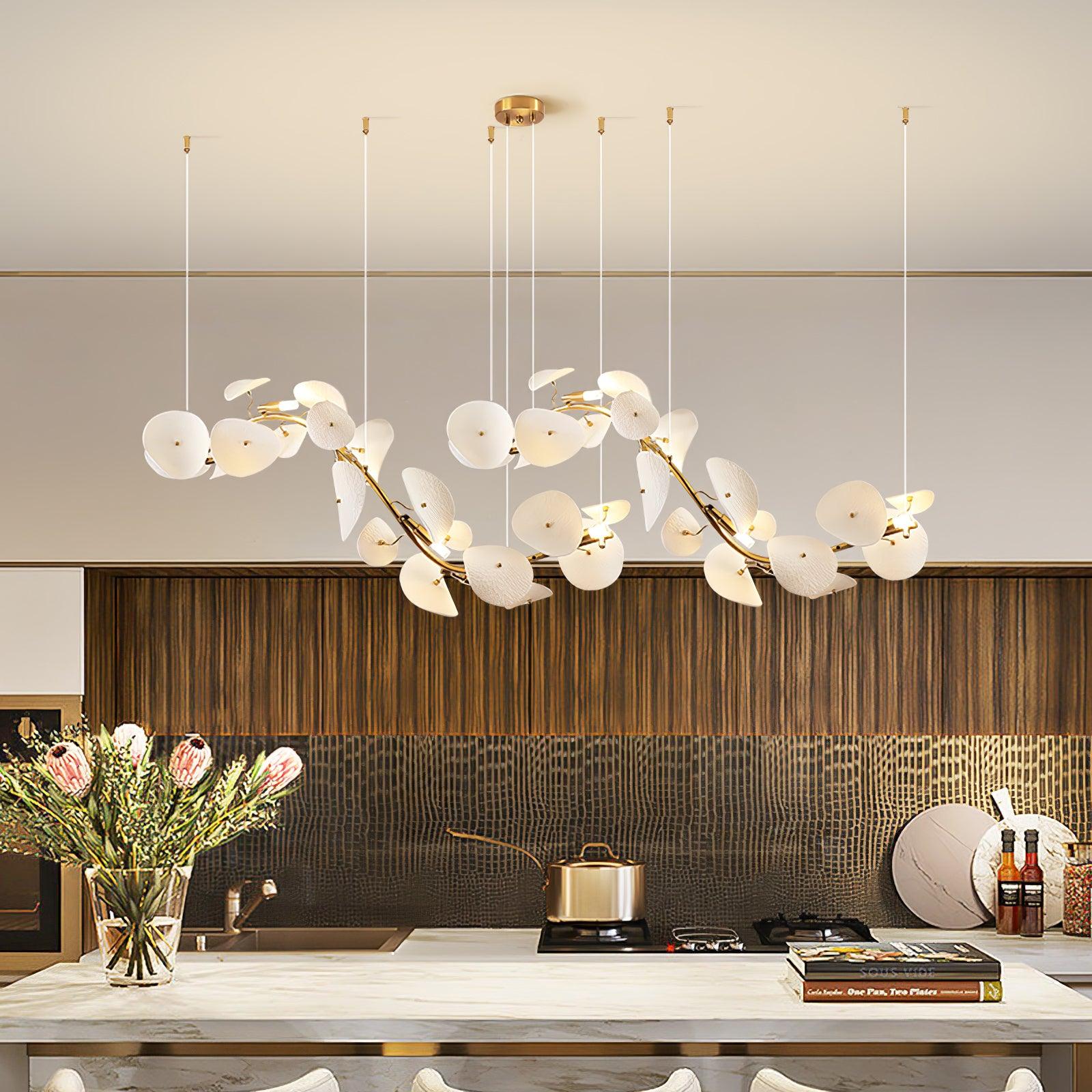 Virinira Lustre en céramique à pétales d'élégance moderne - Neutralighting