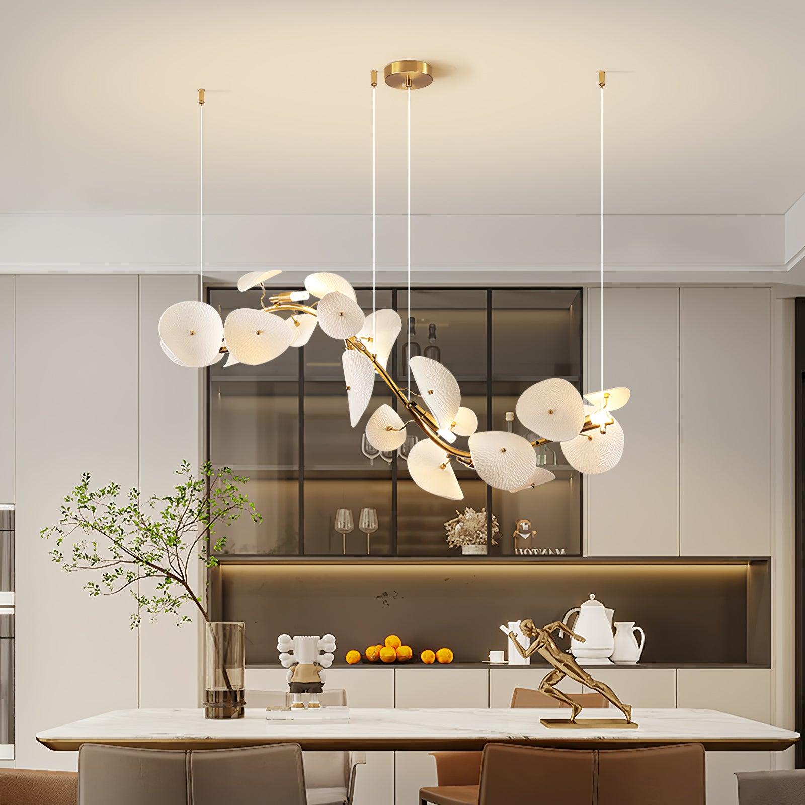 Virinira Lustre en céramique à pétales d'élégance moderne - Neutralighting