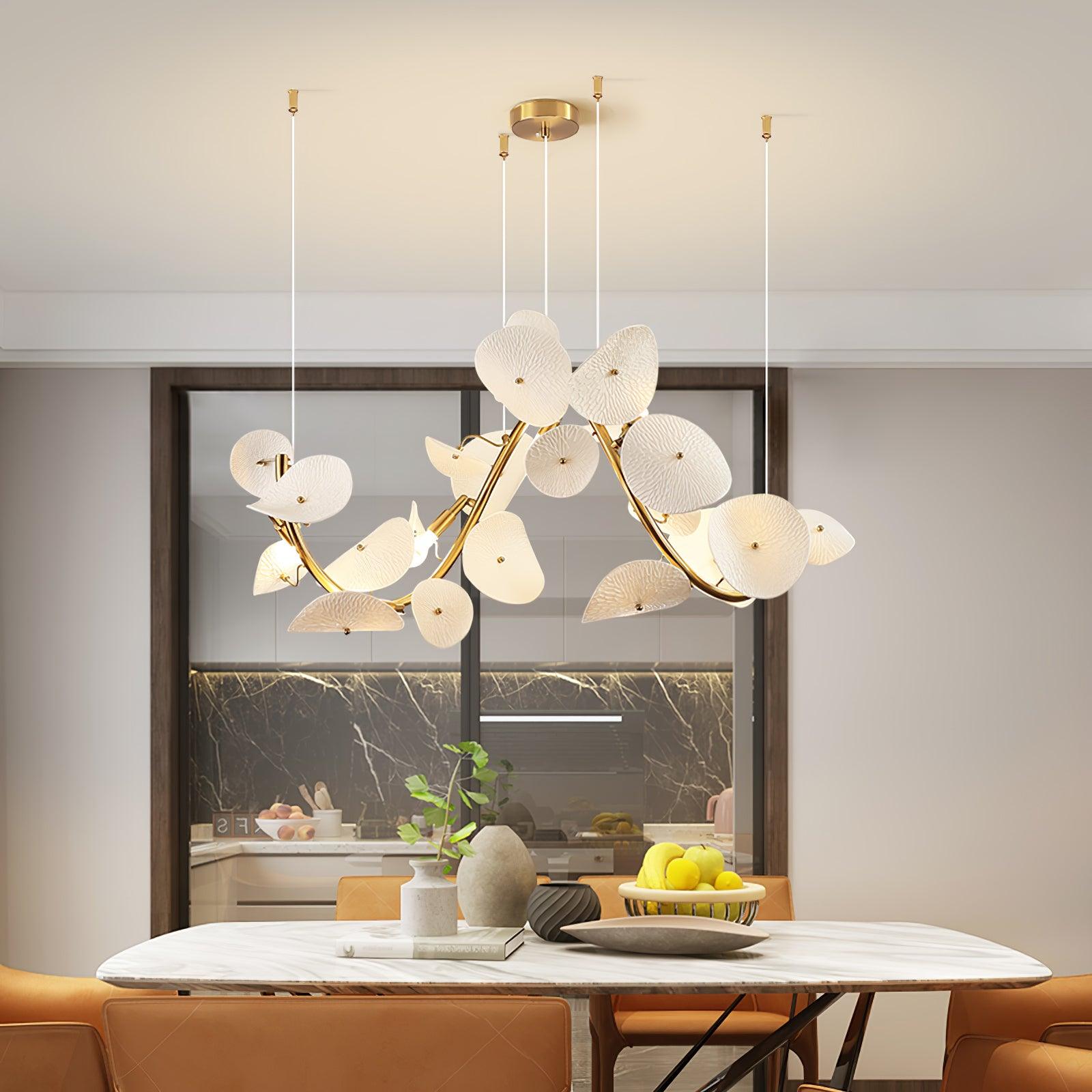 Virinira Lustre en céramique à pétales d'élégance moderne - Neutralighting