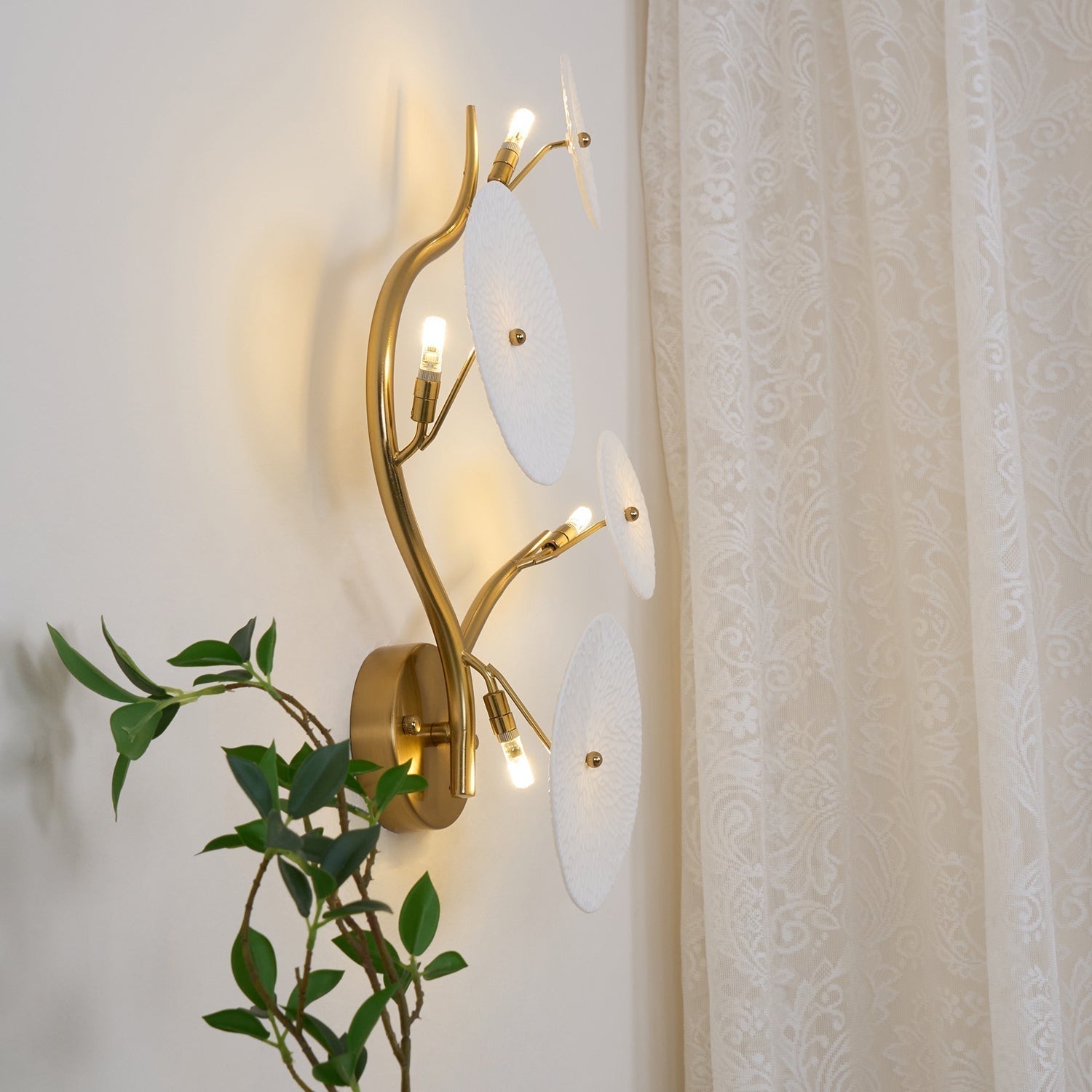 Kaivo Applique Murale Pétale de Lotus - Neutralighting