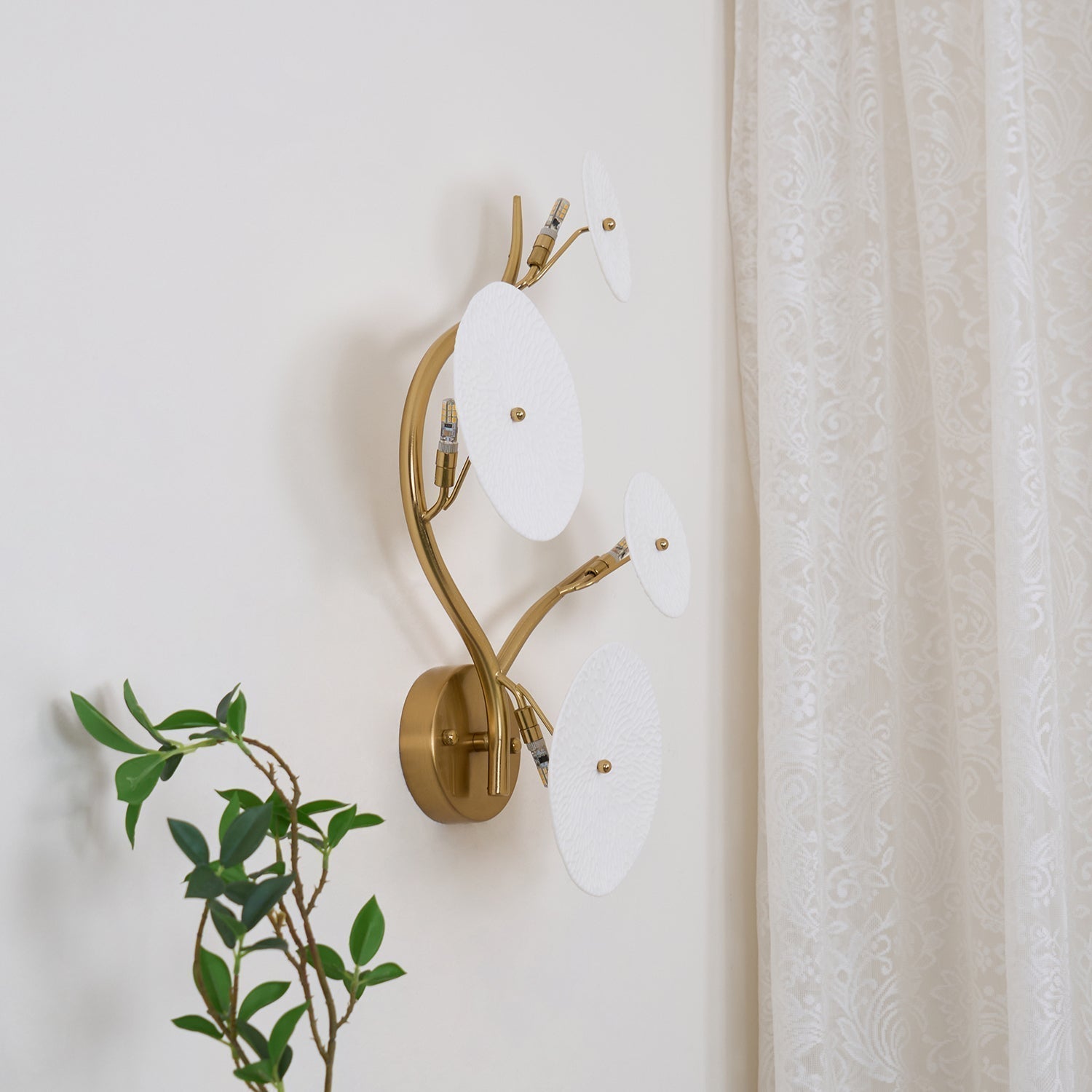 Kaivo Applique Murale Pétale de Lotus - Neutralighting