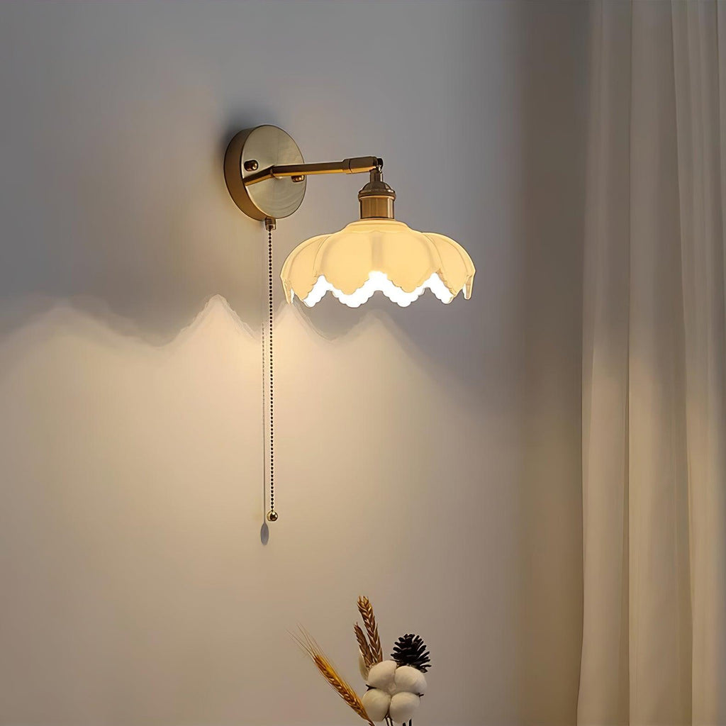 Lotus Applique Murale Verre Art Nordique Orientable - Neutralighting
