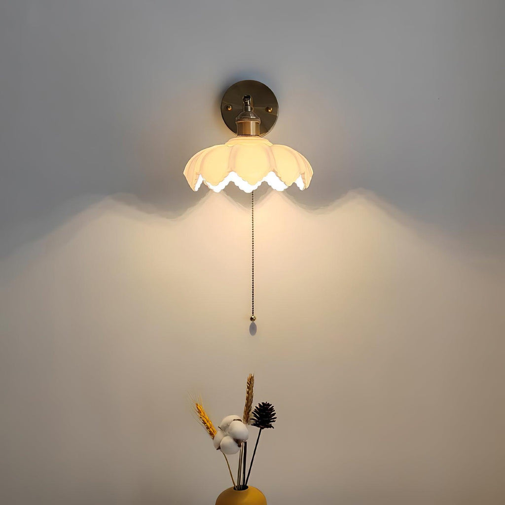 Lotus Applique Murale Verre Art Nordique Orientable - Neutralighting