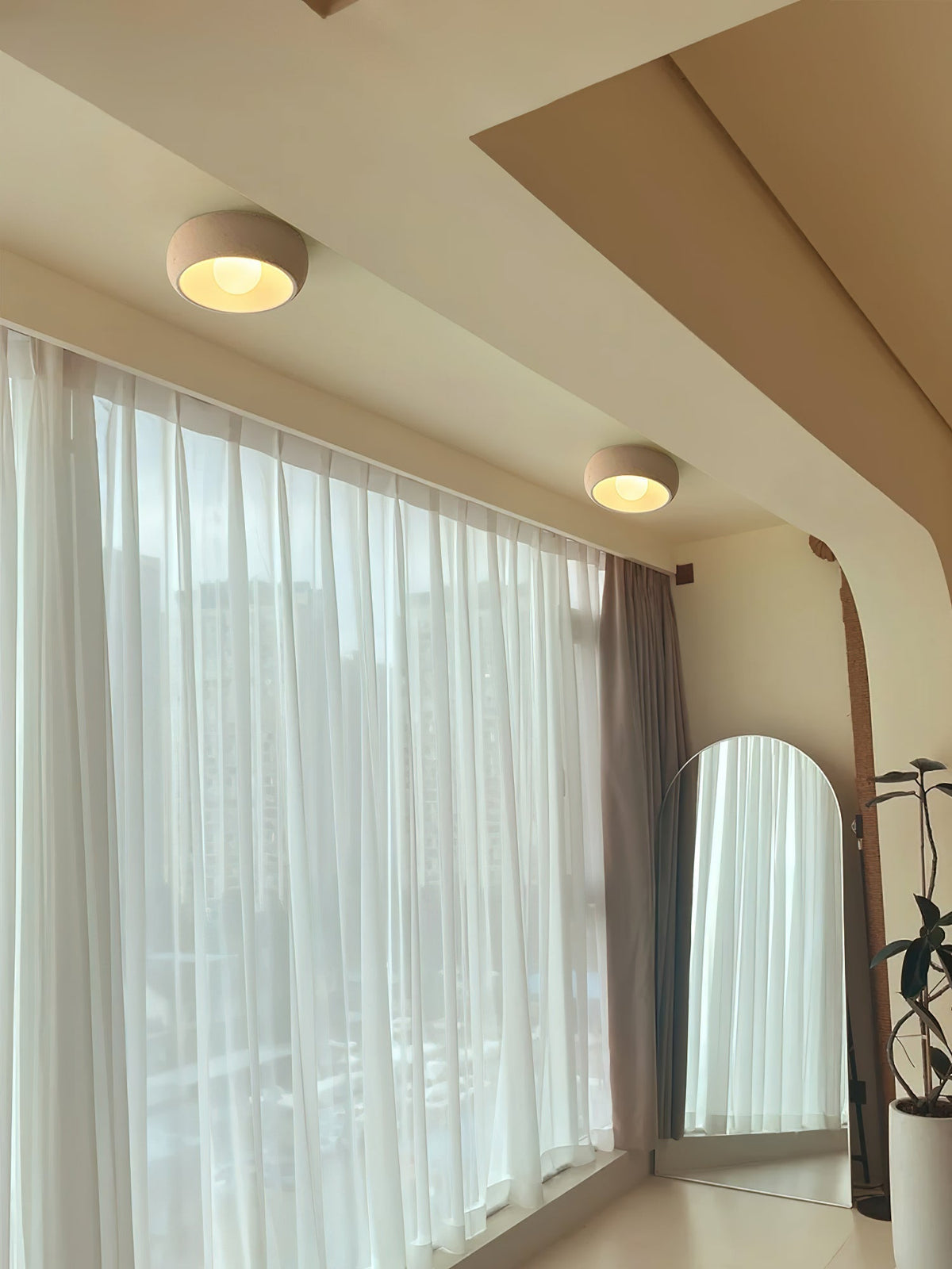 Louis Moderne Minimaliste Ronde Verre Plafonnier - Neutralighting