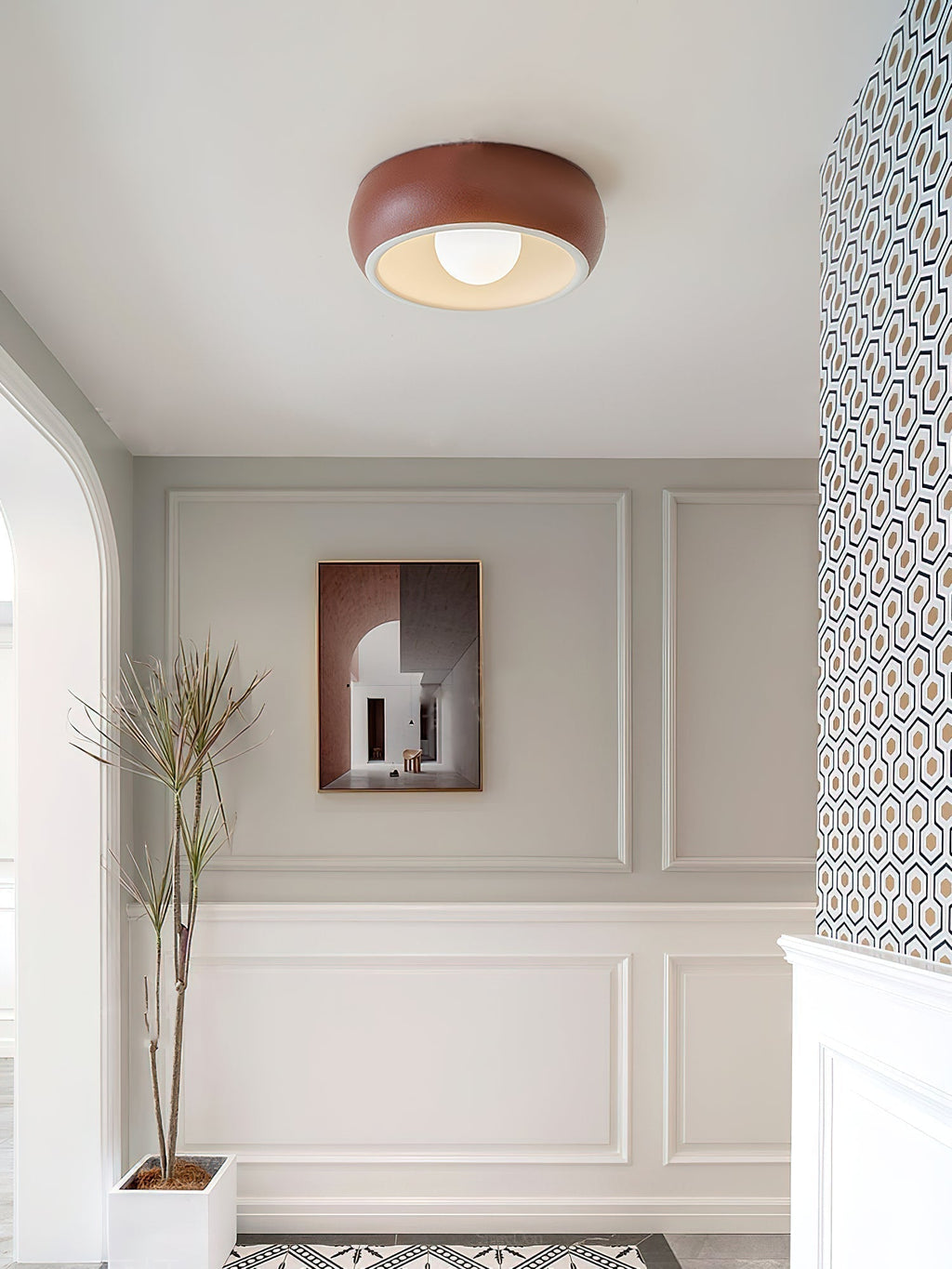 Louis Moderne Minimaliste Ronde Verre Plafonnier - Neutralighting