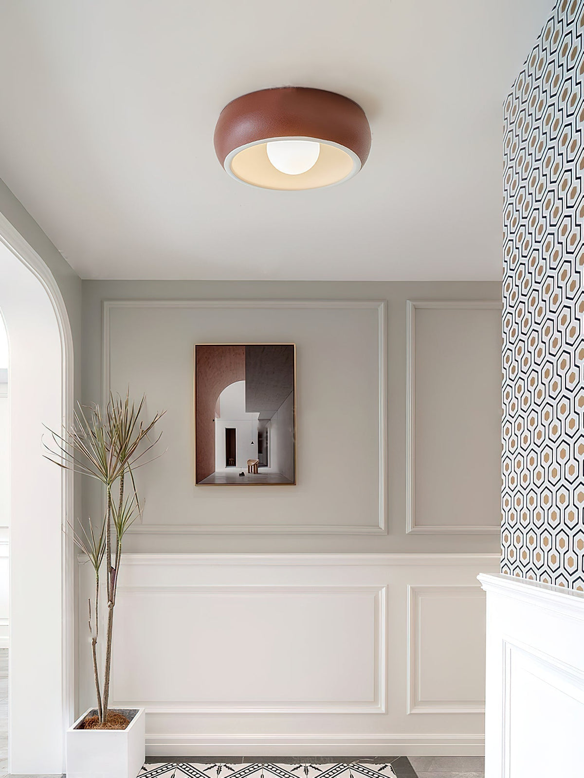 Louis Moderne Minimaliste Ronde Verre Plafonnier - Neutralighting