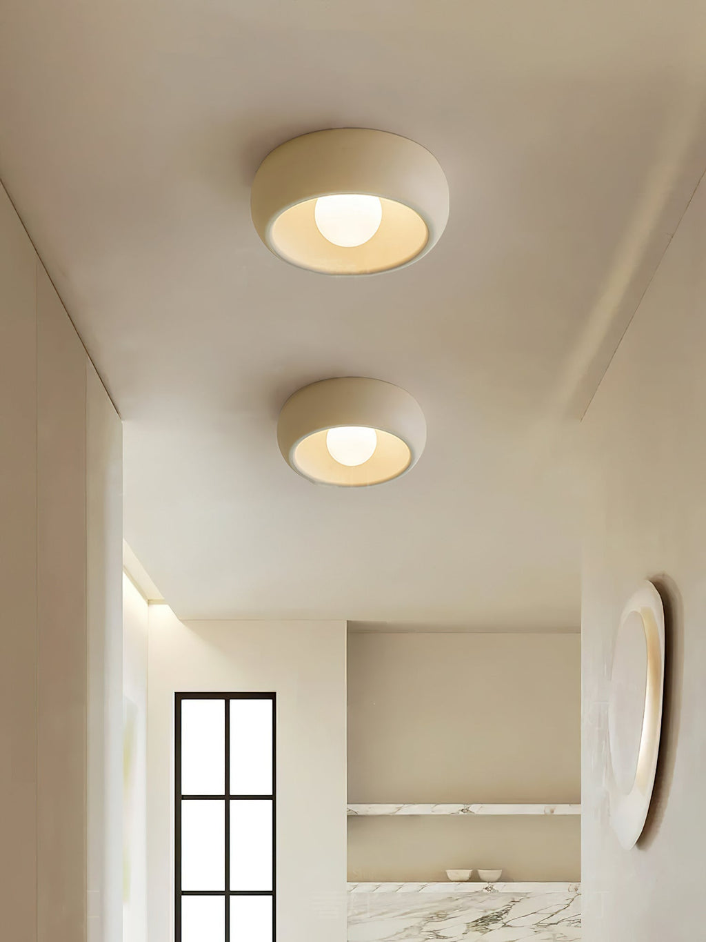 Louis Moderne Minimaliste Ronde Verre Plafonnier - Neutralighting