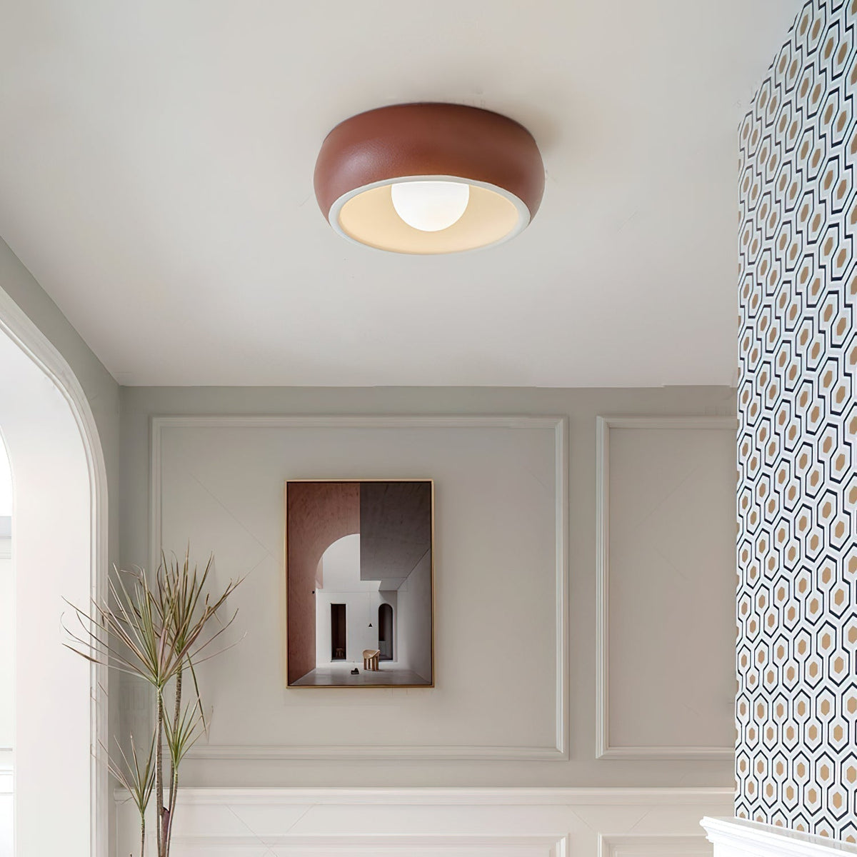 Louis Moderne Minimaliste Ronde Verre Plafonnier - Neutralighting