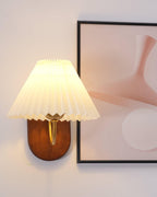 Solenne Applique murale vintage à abat-jour plissé - Neutralighting