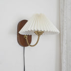 Auburn Fabric Plug In Wall Lamp - Neutralighting