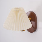 Solenne Applique murale vintage à abat-jour plissé - Neutralighting