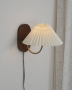 Auburn Fabric Plug In Wall Lamp - Neutralighting