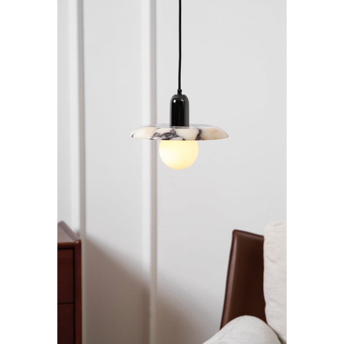 Ulcaran Lampe à Suspension Moderne Minimaliste En Métal Et Marbre - Neutralighting