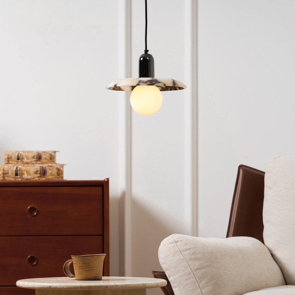 Ulcaran Lampe à Suspension Moderne Minimaliste En Métal Et Marbre - Neutralighting
