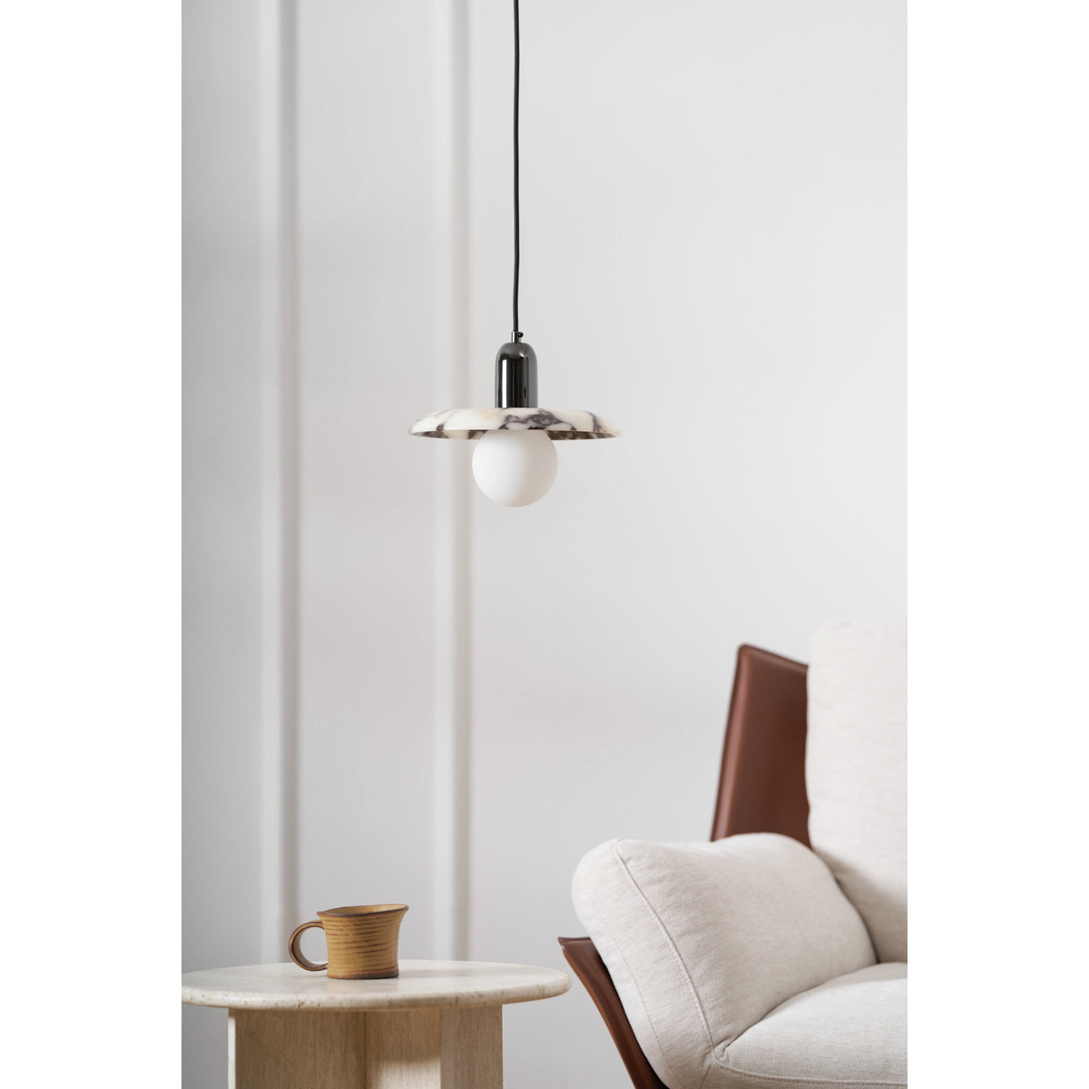 Ulcaran Lampe à Suspension Moderne Minimaliste En Métal Et Marbre - Neutralighting