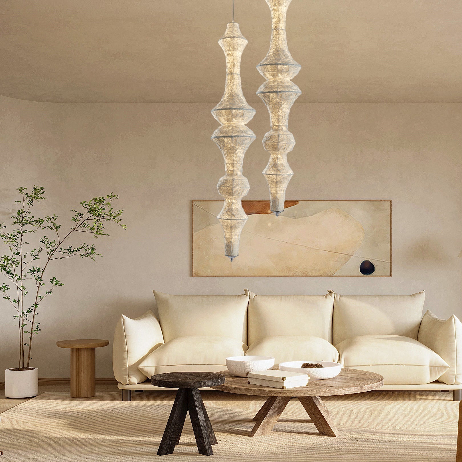 Vozoryra Suspension en Papier Texturé - Neutralighting