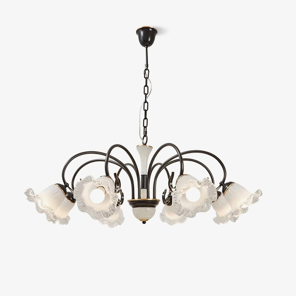 Umiron Chandelier Fer Verre Gothique - Neutralighting